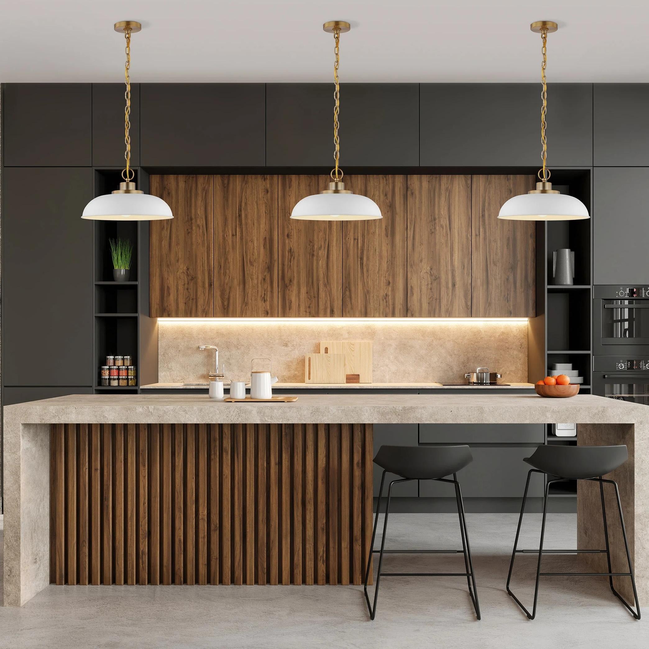 Briony Modern White Metal Dome Pendant Light Scene3.webp__PID:289e4a07-0d1a-45a5-91d8-481177620b07