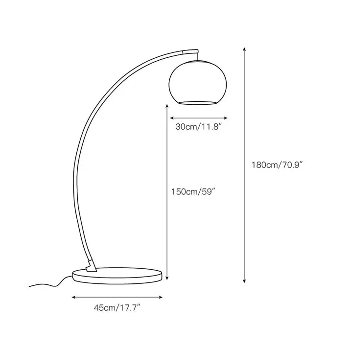 Modern Arched Floor Lamp with Amber Glass Shade (1).webp__PID:429ad55c-ad74-4a14-985e-2a1f66cd2462