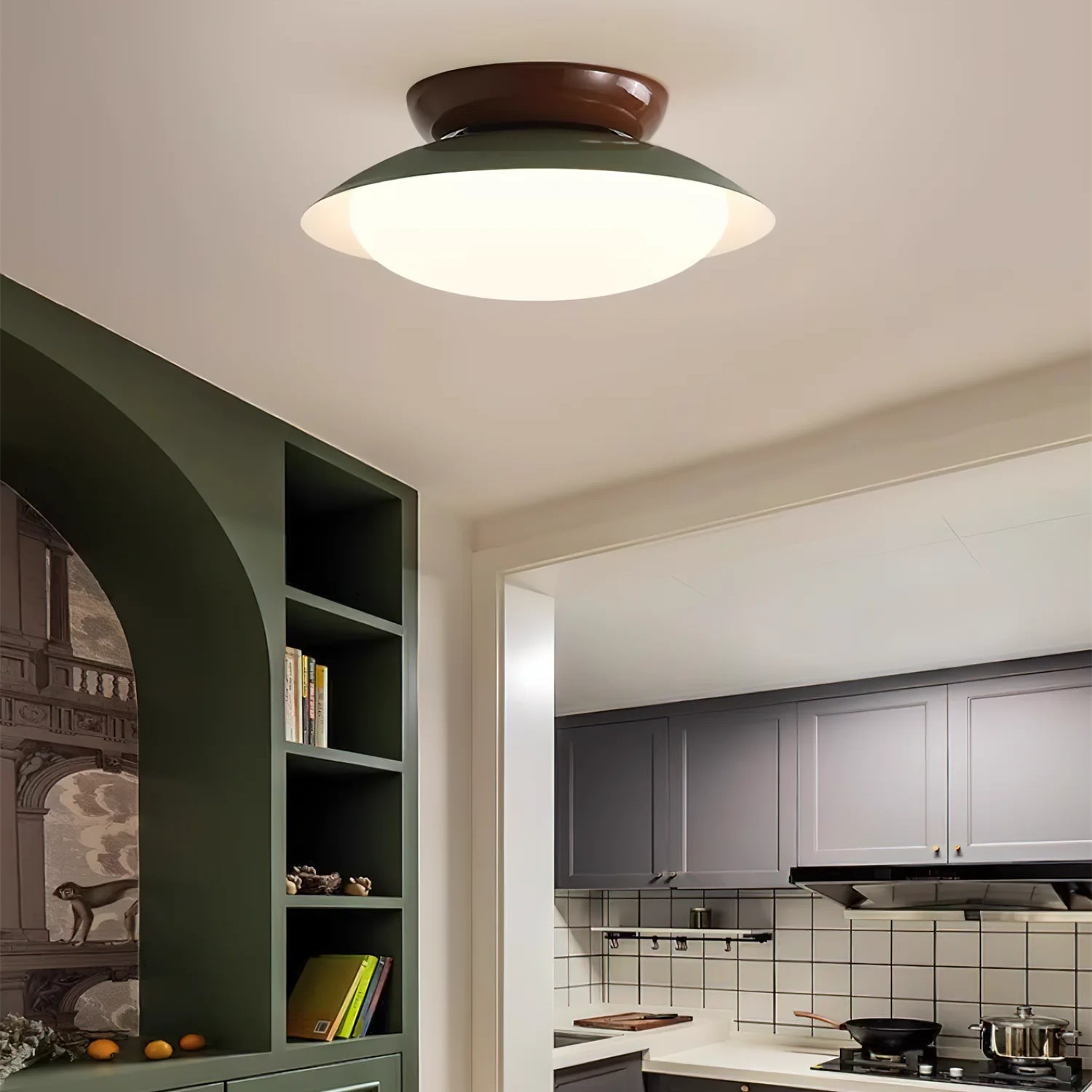 Liam Modern Frosted Dome Shade Ceiling Light scene2.webp__PID:3847c040-798e-48b6-91d8-b471625c5fbd