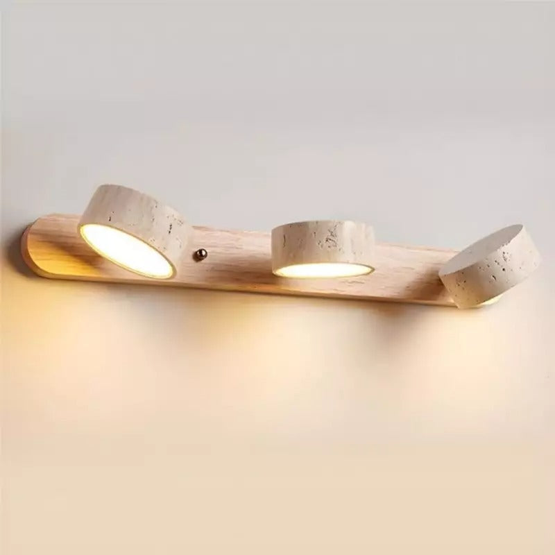 Elias Rustic Adjustable Travertine Wood Wall Sconce sku3.webp__PID:aa1a0897-5f18-4d8d-a279-c575f57c3cef