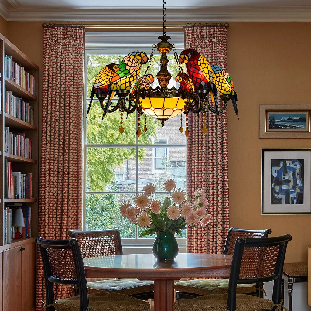 Tiffany Style Vintage Stained Glass 7-Light Parrot Chandelier (2).webp__PID:186565bf-4b13-4d5c-9ef8-dd0901fdf989