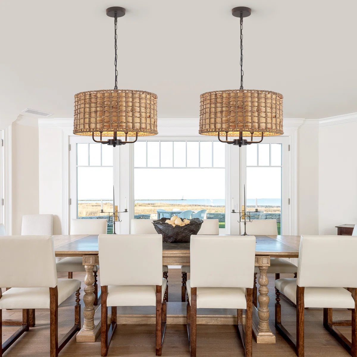 Chione Rustic Bohemian Rattan Drum Pendant Light (2).webp__PID:6bb4095c-00d1-4ea3-90e6-d91241b1c4ca