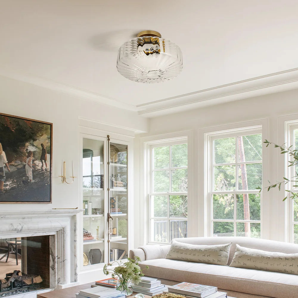 Rowena Modern Round Ribbed Glass Brass Ceiling Light  (4).webp__PID:3e34aa28-edad-4c8f-8542-946e8710684a