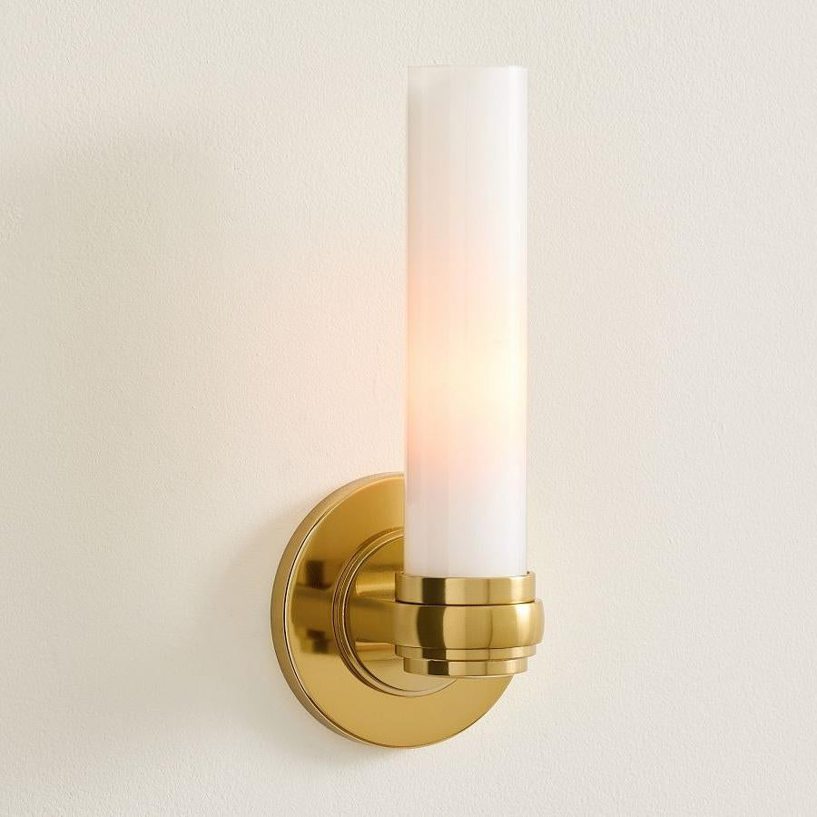 Liora Modern Milk Glass Tube Wall Sconce Aged Brass.webp__PID:1322db4c-ac14-4439-90c6-00b1615803e2