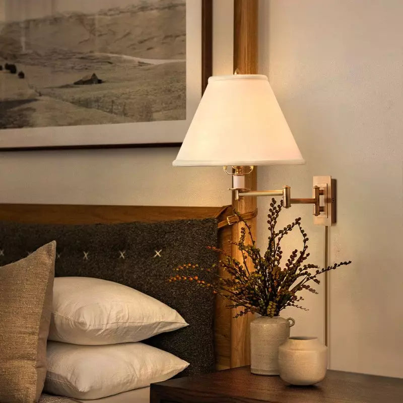 Tityos Retro Swing Arm Linen Metal Wall Sconce (9).webp__PID:3d537071-84e5-4226-8580-3443c552ca28
