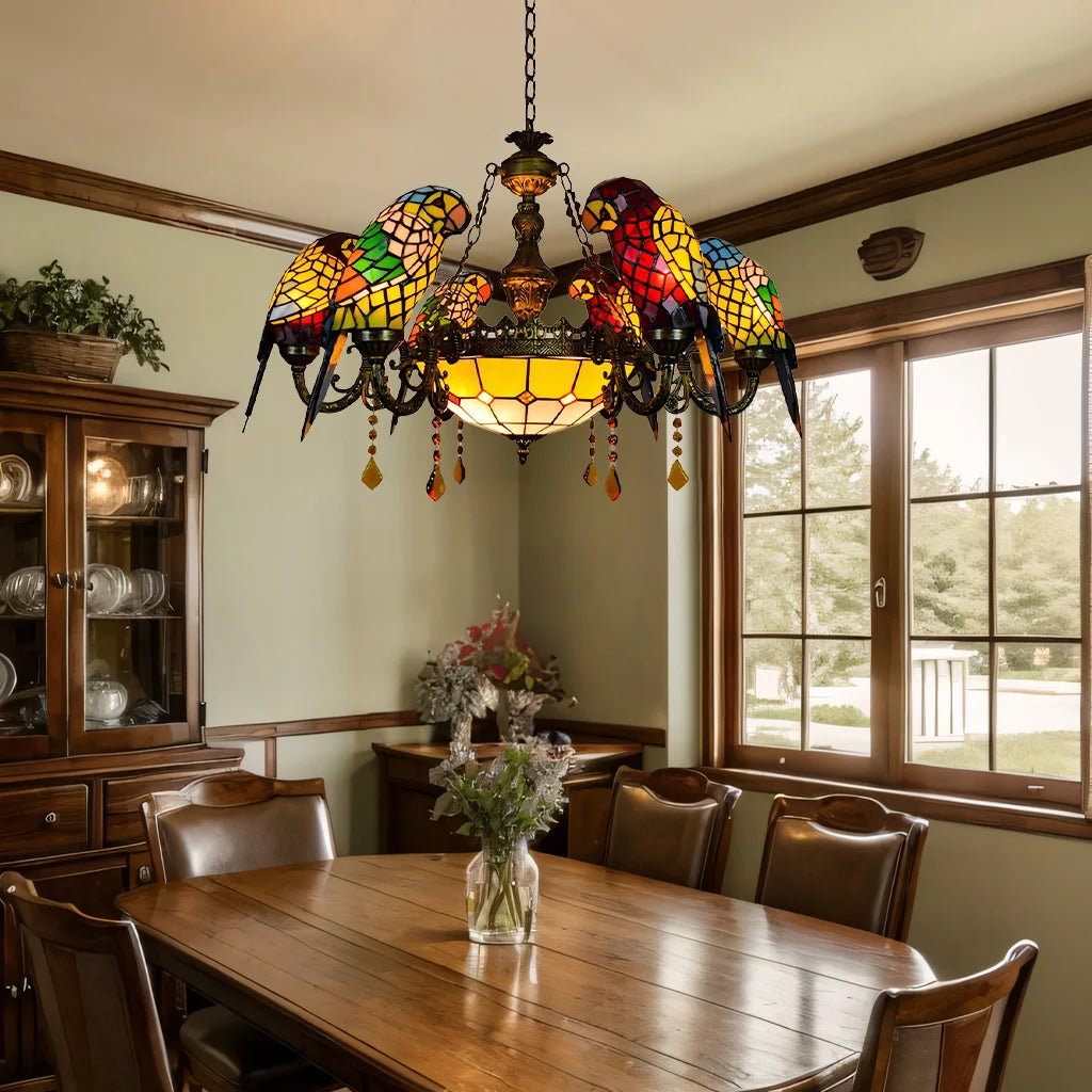 Tiffany Style Vintage Stained Glass 7-Light Parrot Chandelier (3).webp__PID:6565bf4b-13dd-4cde-b8dd-0901fdf989cb