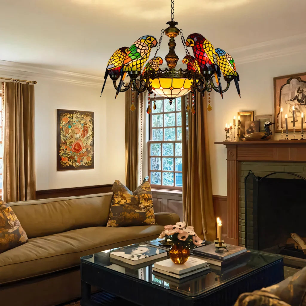 Tiffany Style Vintage Stained Glass 7-Light Parrot Chandelier (1).webp__PID:6d186565-bf4b-43dd-9cde-f8dd0901fdf9