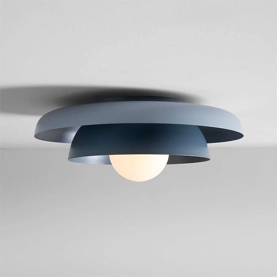 Neso flush mount ceiling light in Blue