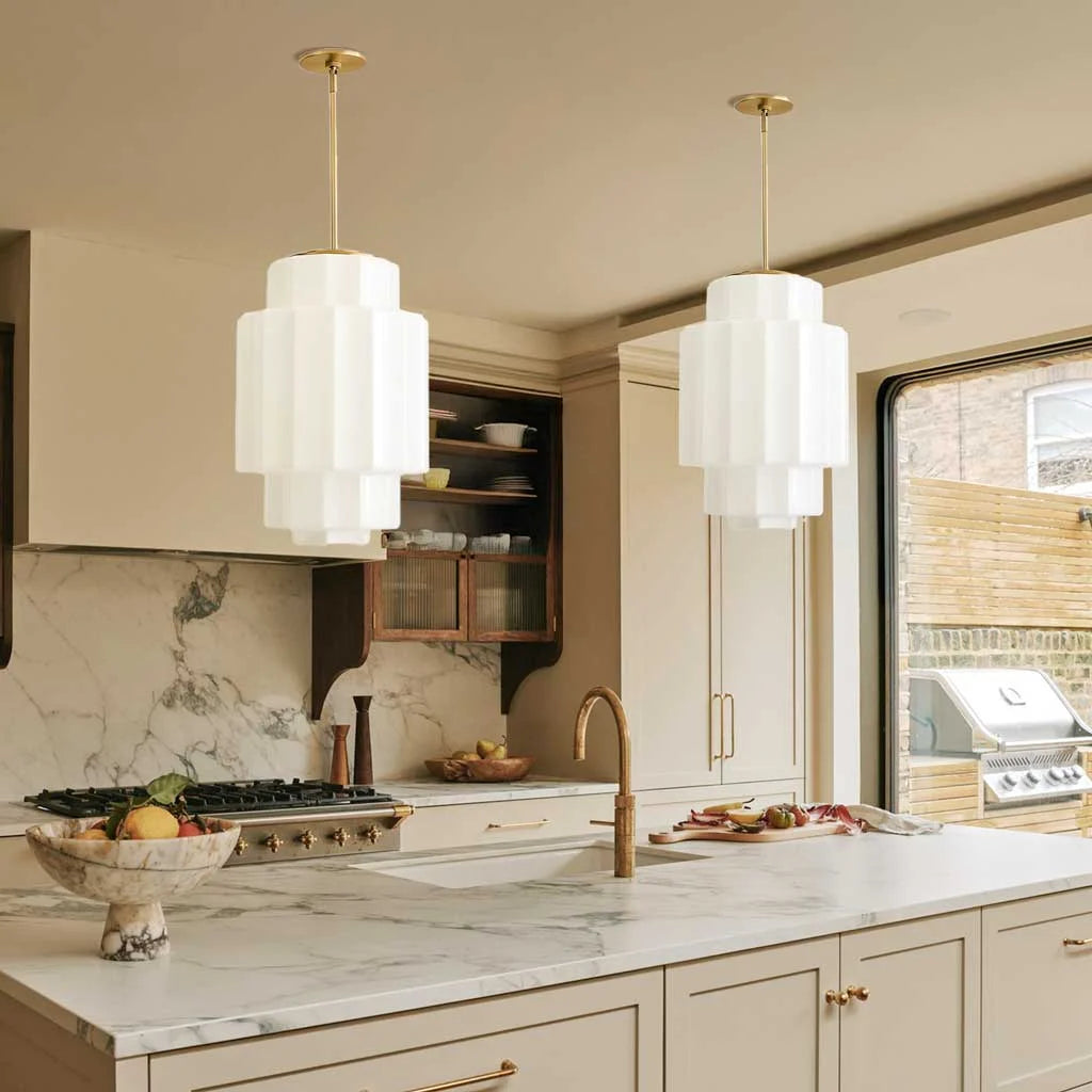 Antique Brass Tiered Opal White Glass Pendant Light (7).webp__PID:095e2642-cf6b-4531-9502-5b0667c46099