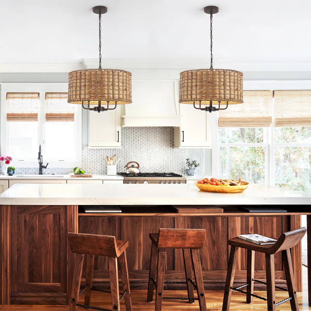 Chione Rustic Bohemian Rattan Drum Pendant Light (1).webp__PID:3e6bb409-5c00-41fe-a350-e6d91241b1c4