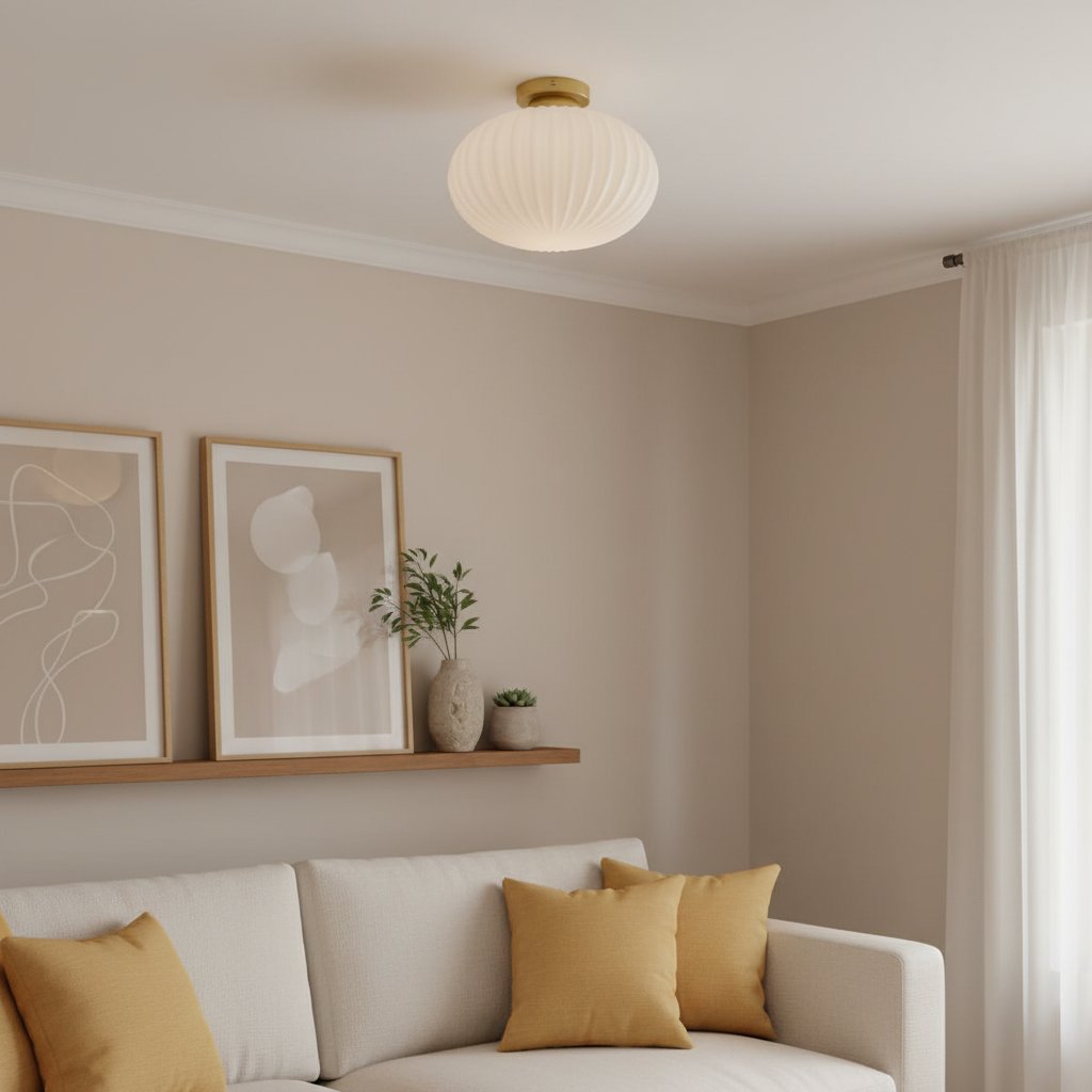 Conch Brass and Milky White Glass Ceiling Light (16).jpg__PID:d125bfa9-f148-47c0-ac4c-51eb0e9b3d65