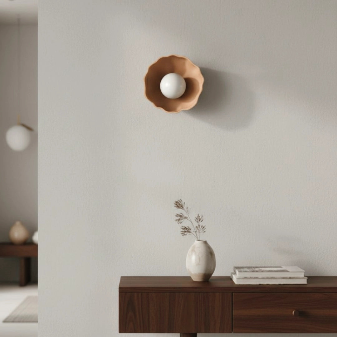 Kaito Wabi-Sabi Ceramic Flower Wall Sconce2.webp__PID:3087dd80-2dcc-4c22-8d65-c5639c01a0d7