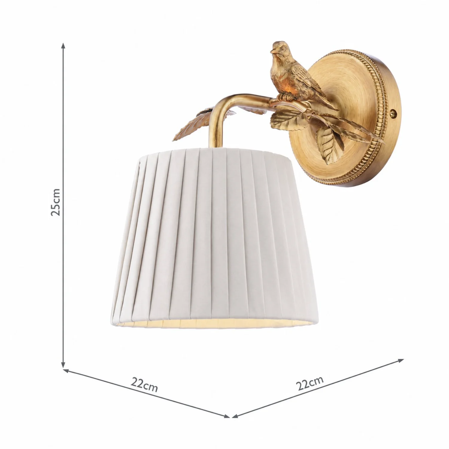 Egelton wall light dimensions