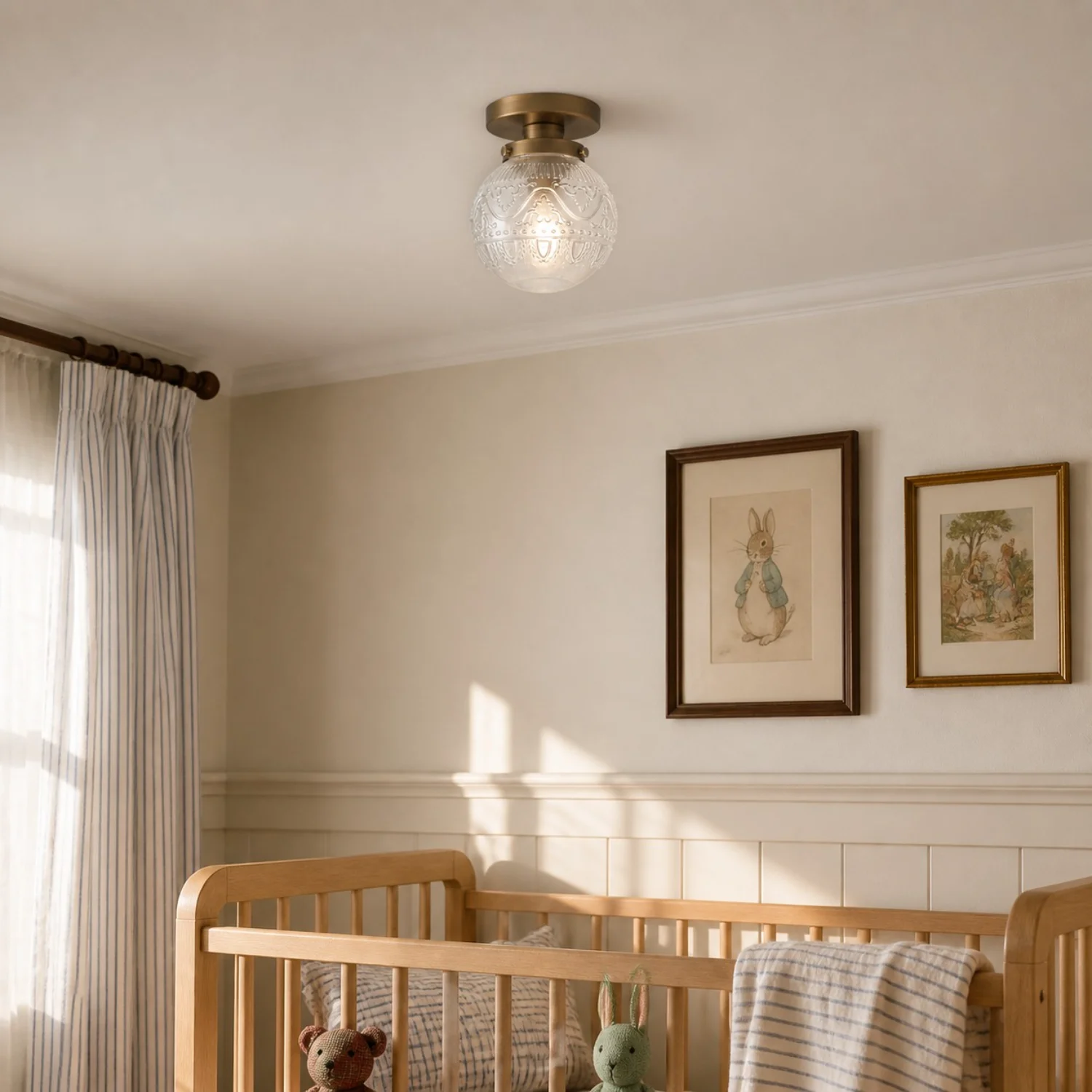 Thetis ceiling light in a nursery room