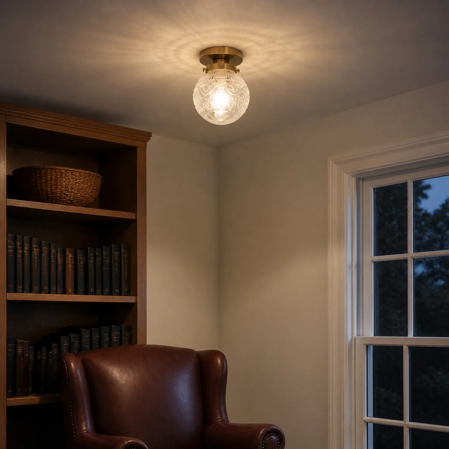 Thetis ceiling light in a quiet reading room