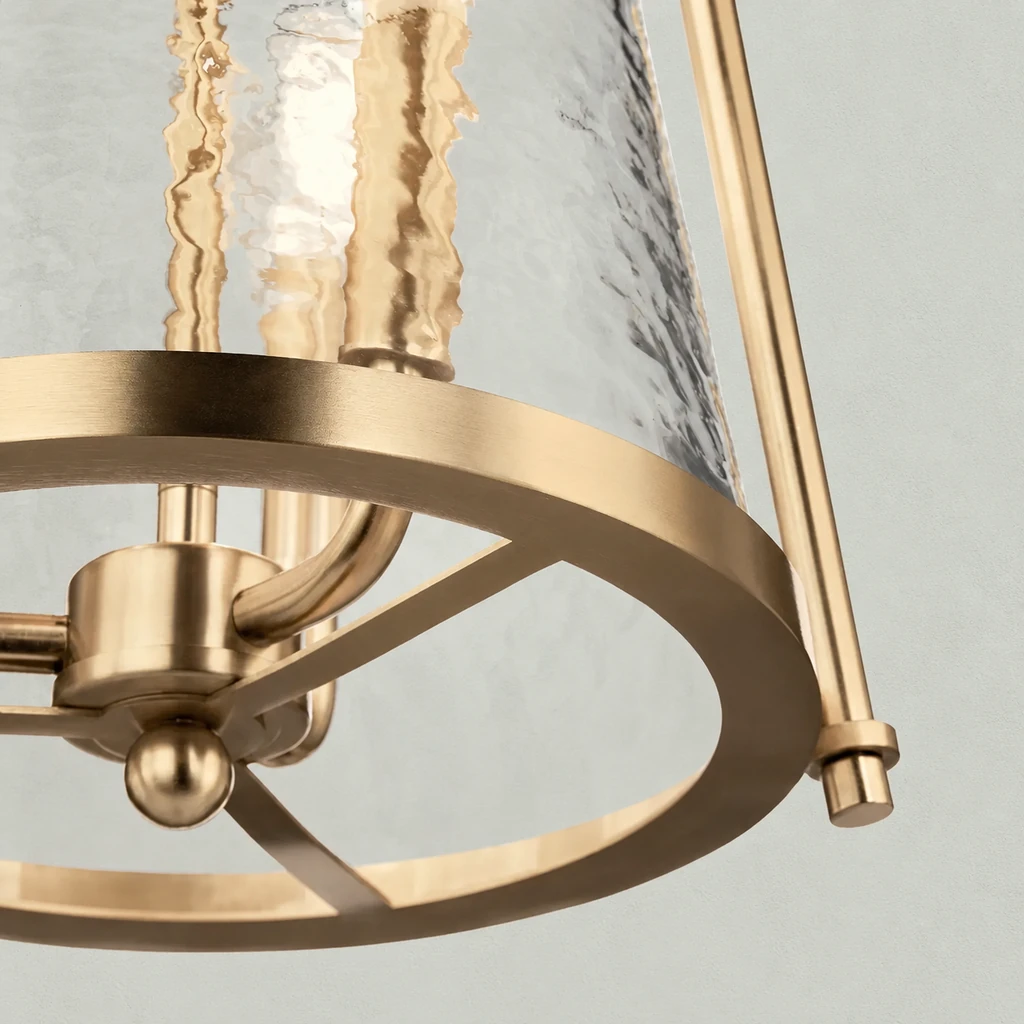 Ismena hammered glass, lower rim and bulb holder on a sage-gray background