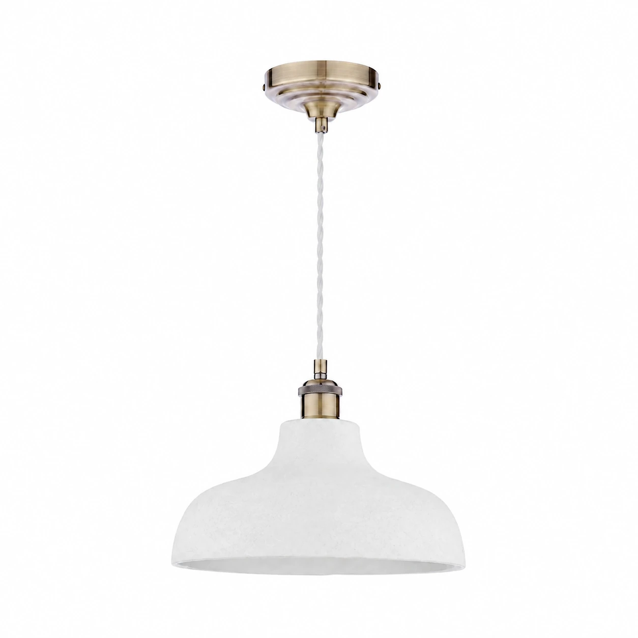 Plain white cement pendant image 10