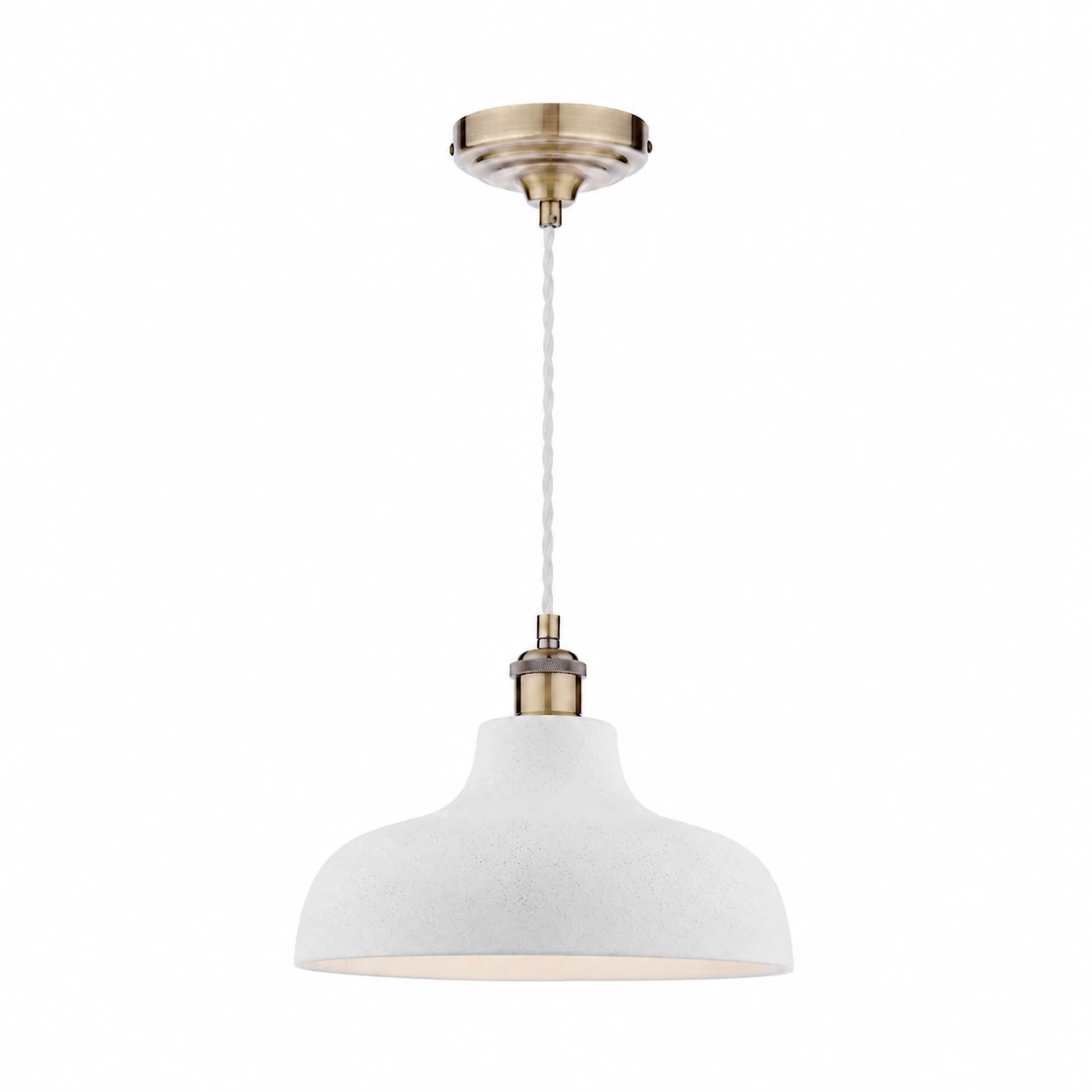 Plain white cement pendant image 15
