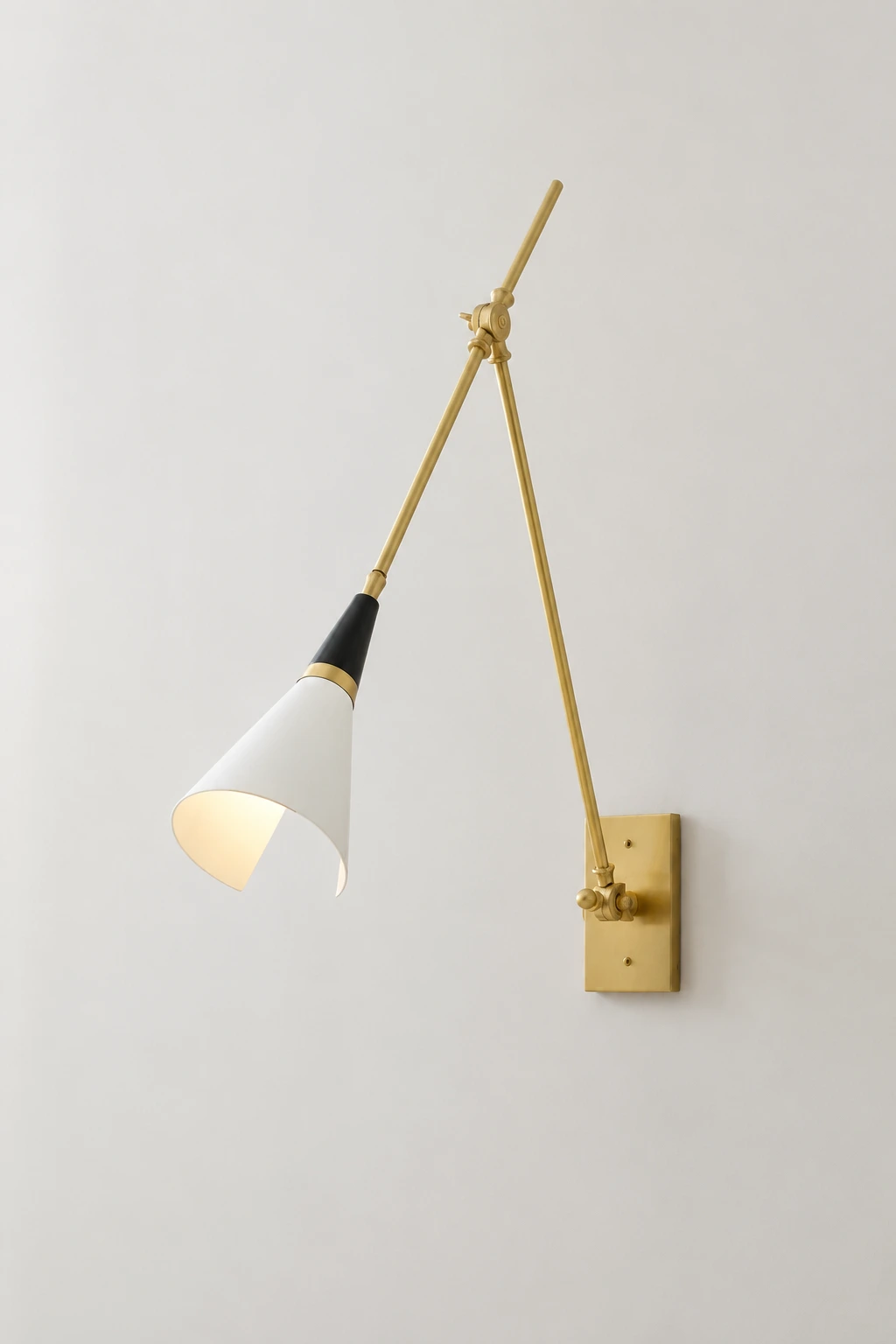 Magari wall lamp complete asymmetric articulated silhouette