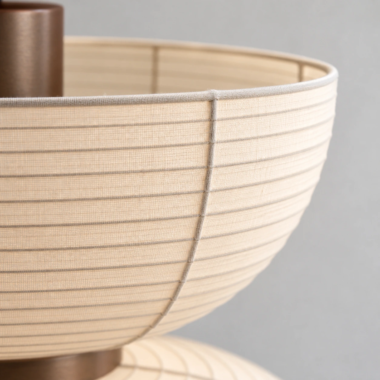 Fine gauze fabric and ribbed structure around the upper bowl rim of Renée Style B