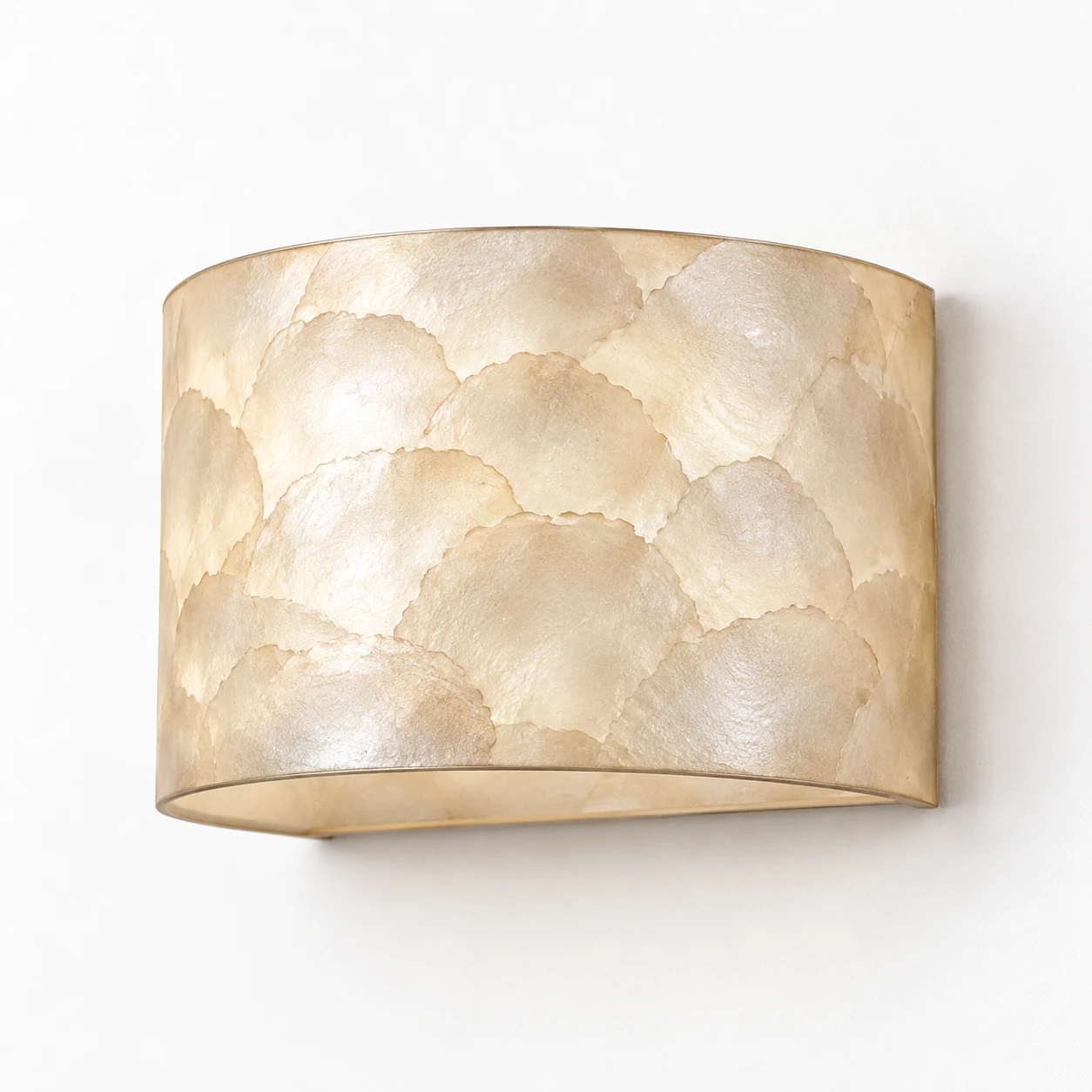 Aveline French Vintage Layered Natural Shell Half-Dome Wall Sconce — product_identity
