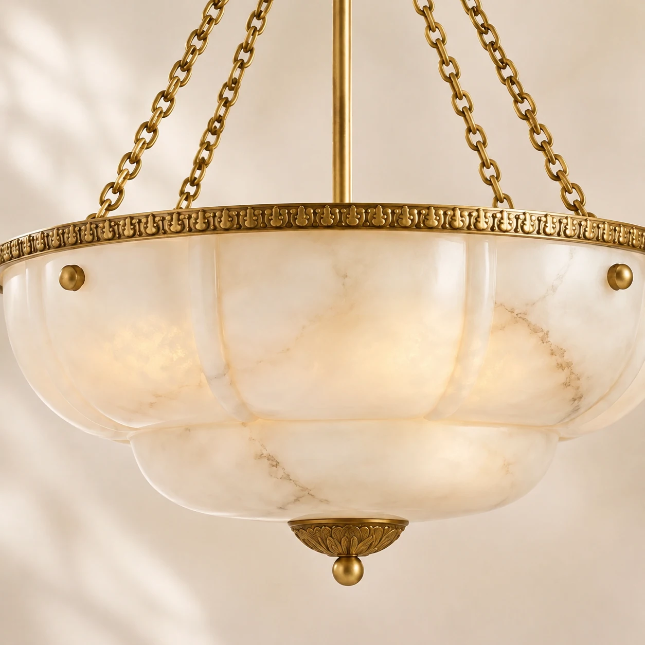 Stepped lower bowl and finial detail